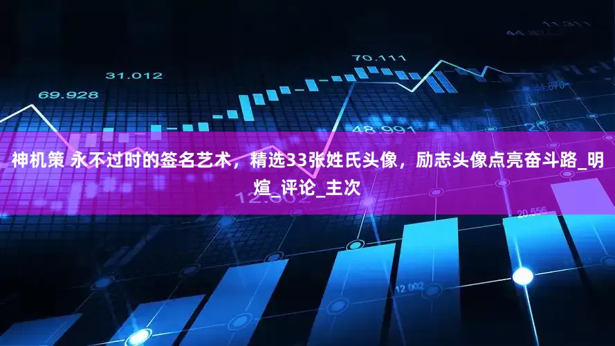 神机策 永不过时的签名艺术，精选33张姓氏头像，励志头像点亮奋斗路_明煊_评论_主次